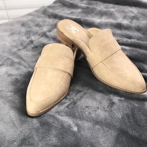 JG suede mules size 8.5